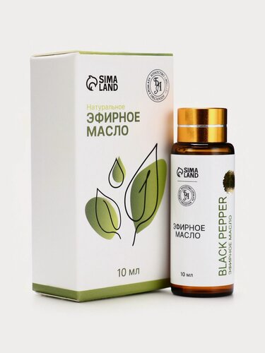 Изображение товара Эфирное масло «Чёрный перец», 10 мл, с пипеткой, пряный аромат