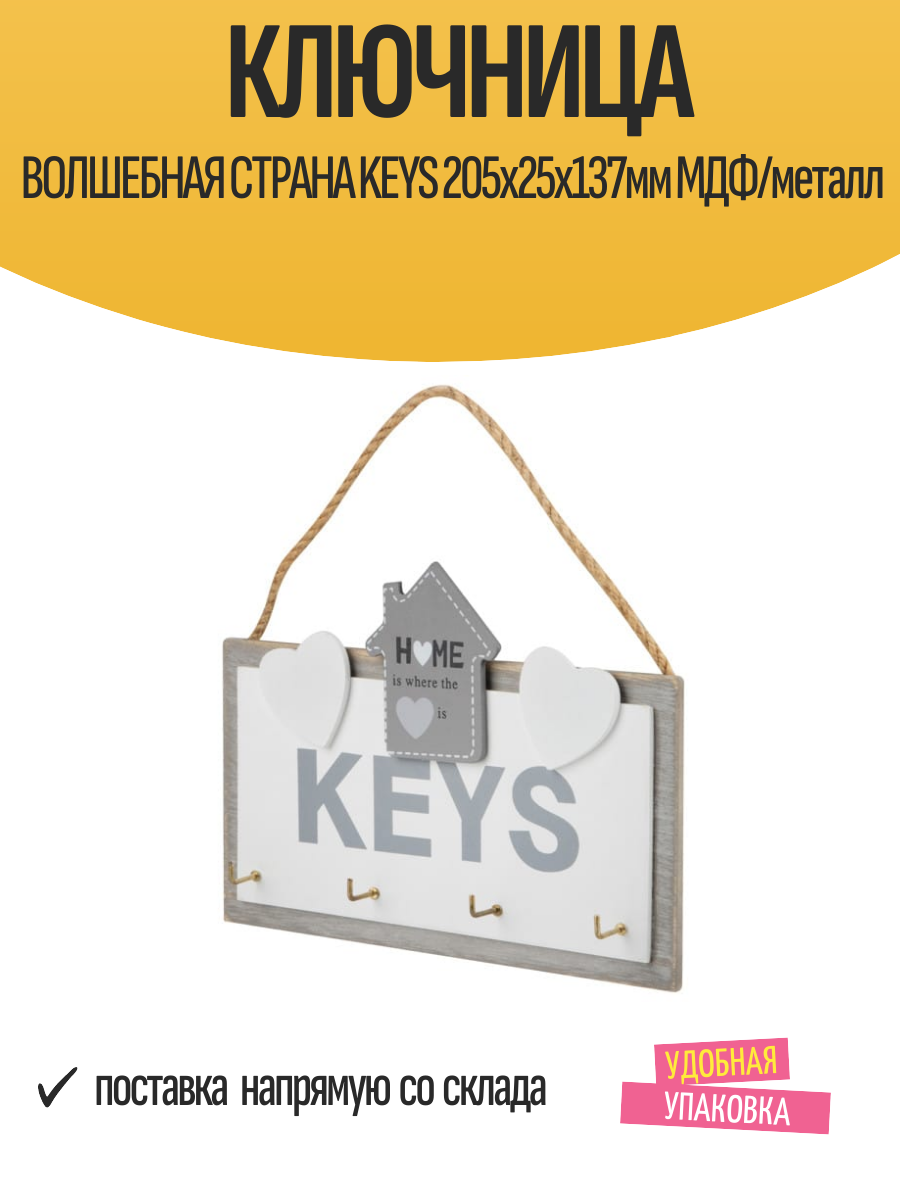Ключница настенная волшебная страна 