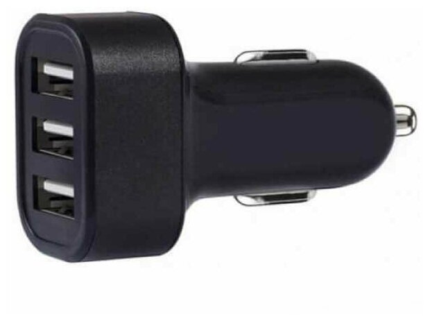 Автомобильное зарядное устройство Griffin 3-Port 4.8A USB Car Charger. 3 Разъема USB A. 1x5V/2.4A, 2x5V/1.2A.