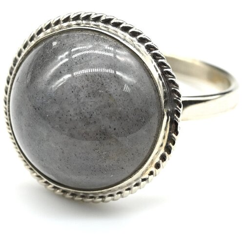 Кольцо Радуга Камня, лабрадорит, размер 18.5, мультиколор кольцо радуга камня лабрадорит размер 18 мультиколор