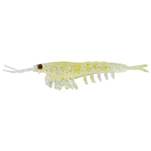 приманка nikko saruebi shrimp 100мм 8 pink glitter Приманка Nikko Okiami Shrimp L 58мм #Yellow Glitter