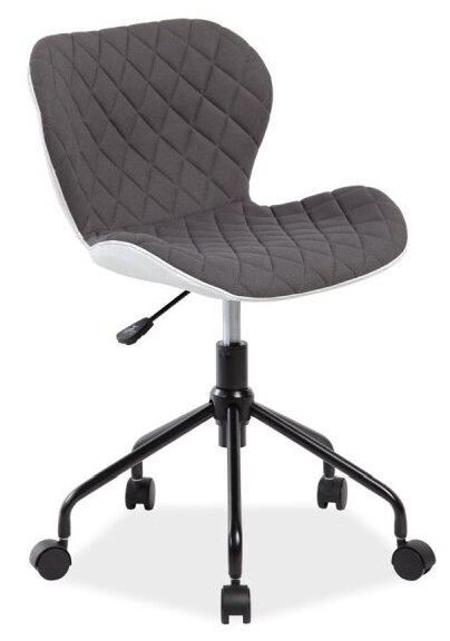 Кресло офисное (поворотное) SIGNAL RINO, серый / белый