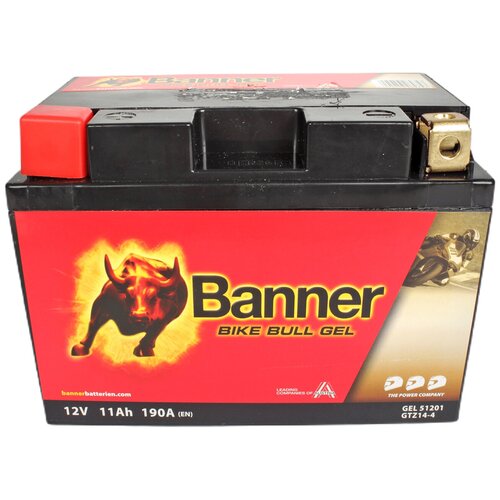 Аккумуляторная батарея BANNER Bike Bull 51201 GTZ14-4 YTZ14-S