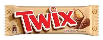 Шоколадный батончик Twix 55г - фотография № 4