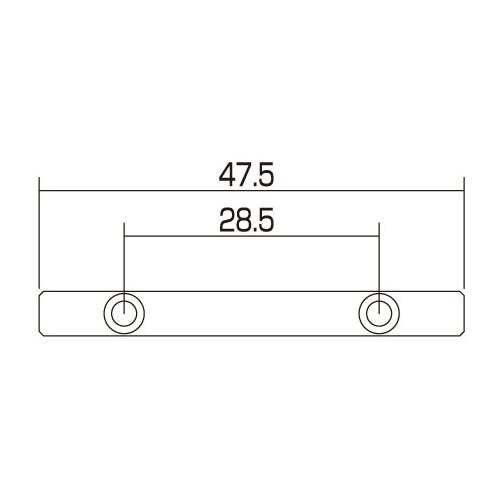 Ретейнер для гитары, черный хром, Gotoh TB47.5-CK