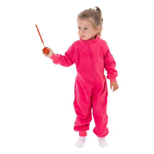 фото Комбинезон рыжик для девочек, открытая стопа, размер 26, розовый