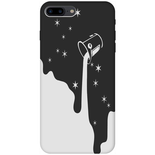 Силиконовый чехол на Apple iPhone 8 Plus / 7 Plus / Эпл Айфон 7 Плюс / 8 Плюс с рисунком Magic Paint W Soft Touch черный чехол книжка на apple iphone 8 plus 7 plus эпл айфон 7 плюс 8 плюс с рисунком 2007 w черный