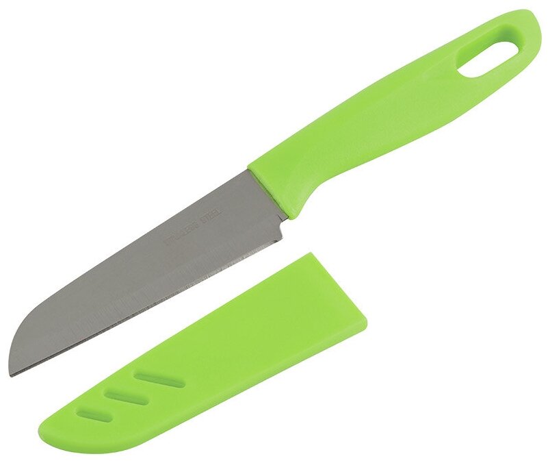 Нож овощной в чехле 9.5 см незаменим при сборе грибов