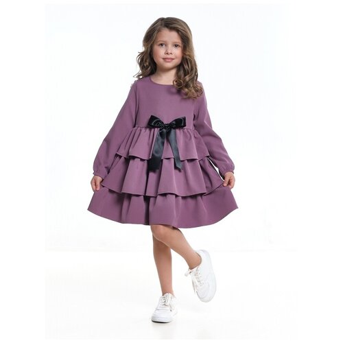 фото Платье mini maxi, нарядное, однотонное, размер 98, розовый