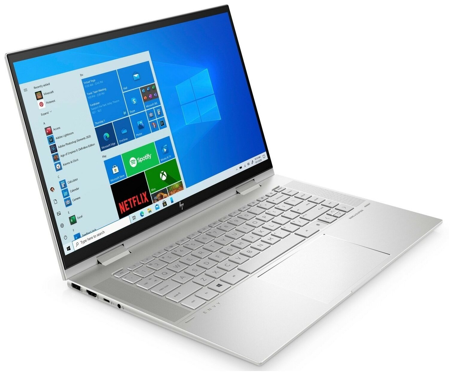 Ноутбук HP Envy x360 15-es0021ur 4E1Q9EA серебристый