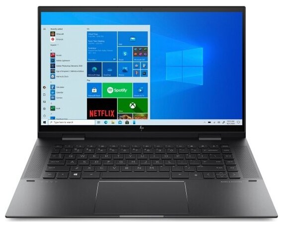 Ноутбук HP Envy 15x360 15-eu0032ur 156 IPSTouchAMD Ryzen 7 5700U18Ghz16Gb1Tb SSDAMD Radeon Integrated GraphicsNightfall Black W10 4E1R0EA