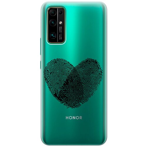 Силиконовый чехол с принтом Lovely Fingerprints для Honor 30 / Хонор 30 силиконовый чехол с принтом lovely fingerprints для honor 8c хонор 8с