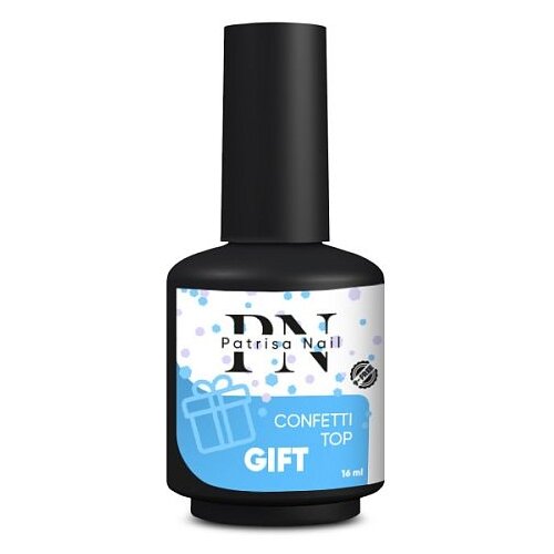 Patrisa Nail верхнее покрытие Confetti Top, gift, 16 мл patrisa nail верхнее покрытие hollywood top diva 8 мл