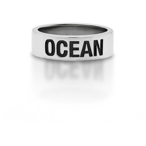 Waves and Gems Серебряное кольцо женское 925 пробы Ocean, 17.5 размер