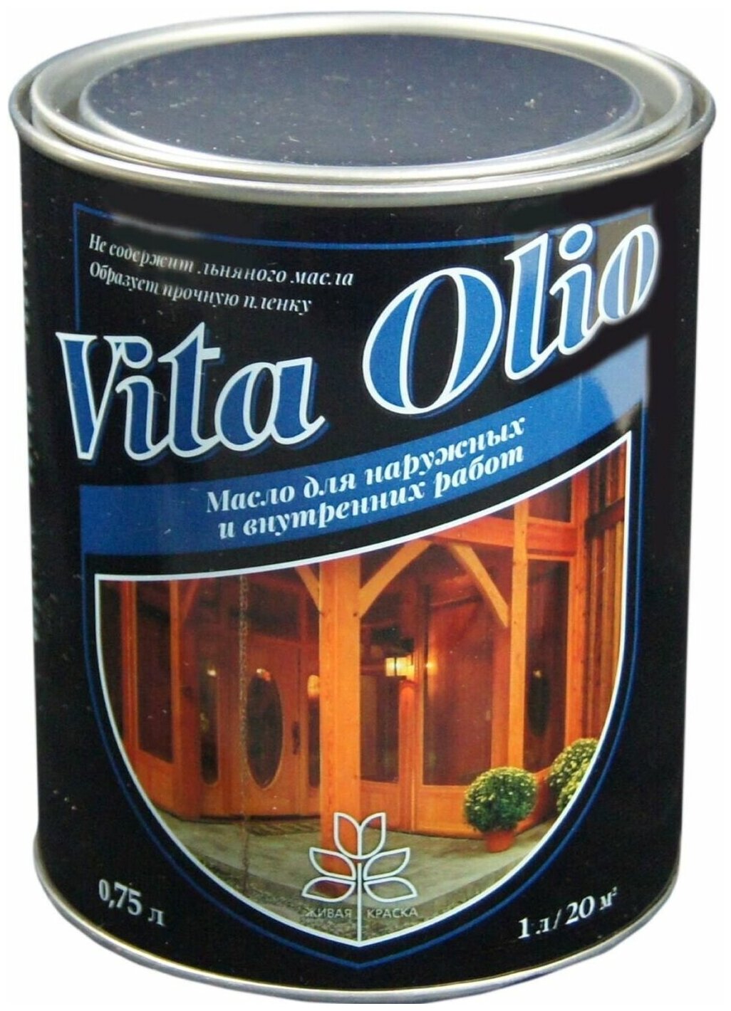 фото VITA OLIO (Вита Олио) Масло для наружных работ шелковисто-матовое, бесцветное 0,75л