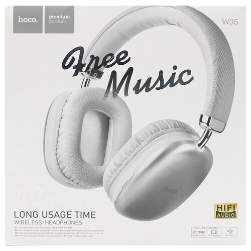 Наушники беспроводные полноразмерные Hoco W35 белый 117900₽