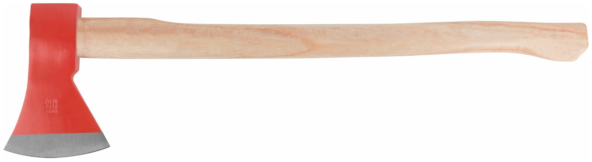 Топор кованая усиленная сталь, деревянная длинная ручка 1400 гр. FIT 46114 - фотография № 2