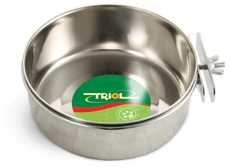 фото Triol миска металлическая с держателем, 550 мл
