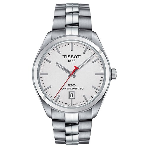 Наручные часы TISSOT Наручные часы Tissot T101. PR 100 Powermatic 80 Asian Games Edition T101.407.11.011.00, серебряный