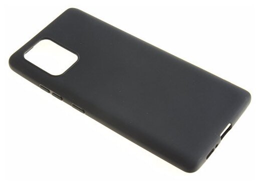 Силиконовый чехол TPU Case матовый для Samsung S10 Lite черный