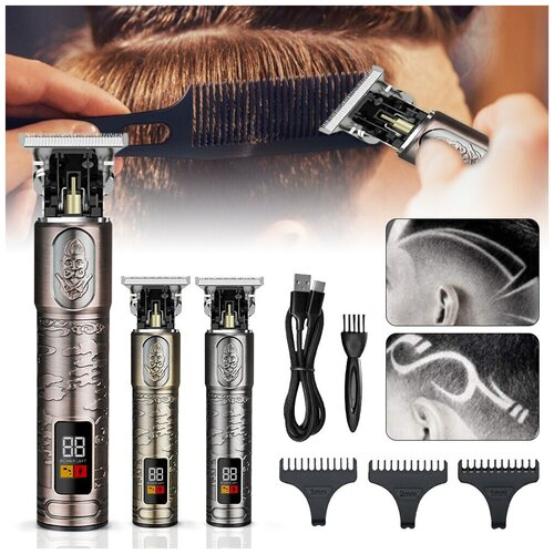Профессиональный триммер для бороды и усов для мужчин электробритва бритва барбершоп тример для стрижки волос и бороды 150000₽