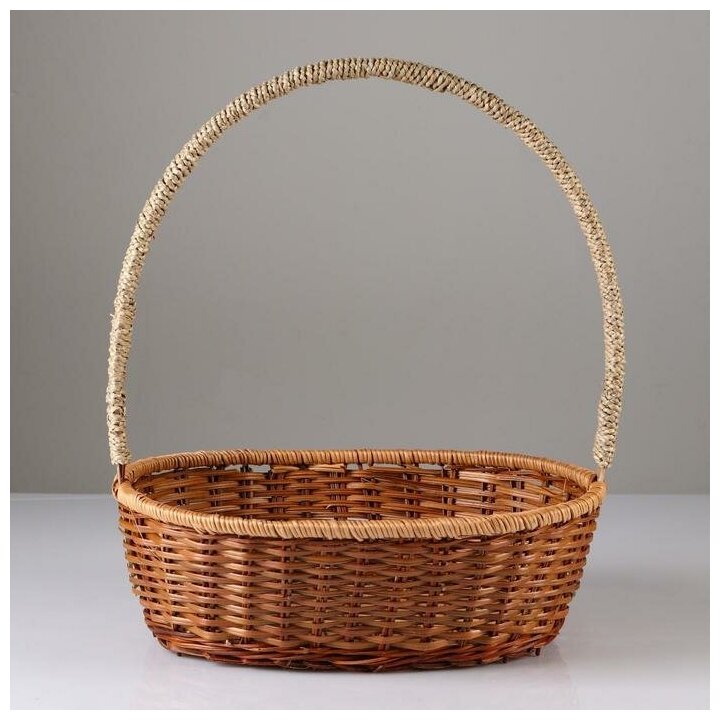 фото Корзина Sima-land 35х28 см, H 12, 37 см, бамбук, лоза