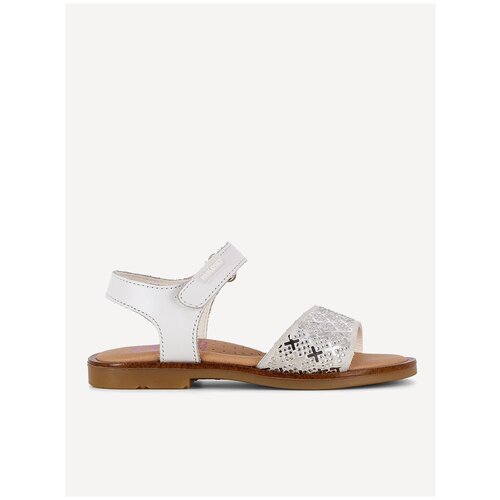 фото Туфли летние открытые pablosky, для девочек, цвет белый, размер 31