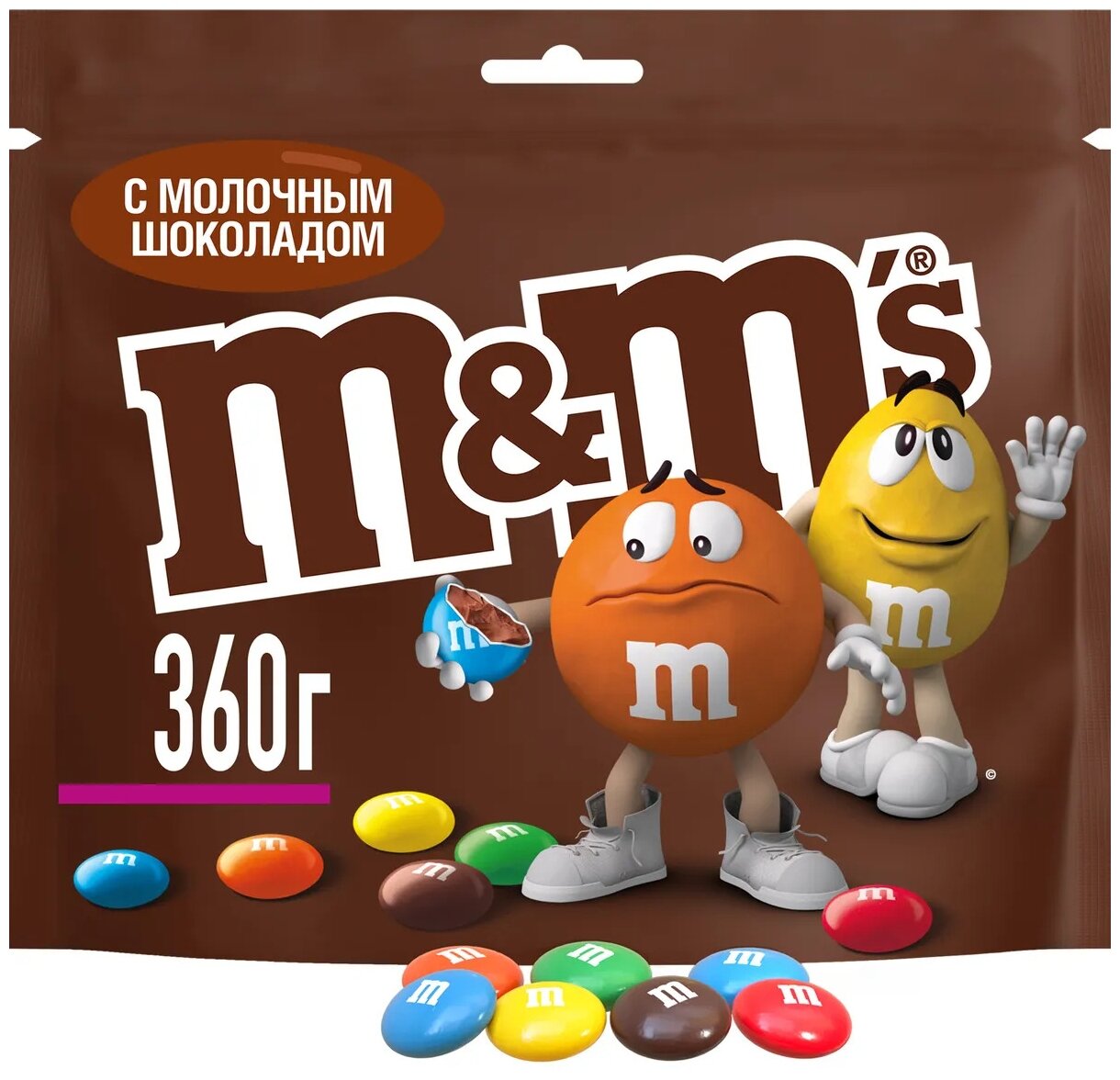 Конфеты M&M`s Шоколадный 360г - фотография № 2