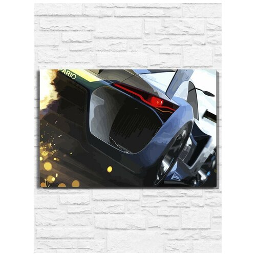 Картина по номерам на холсте игра Ridge Racer Unbounded (PS, Xbox, PC, Switch) - 9799 Г 30x40