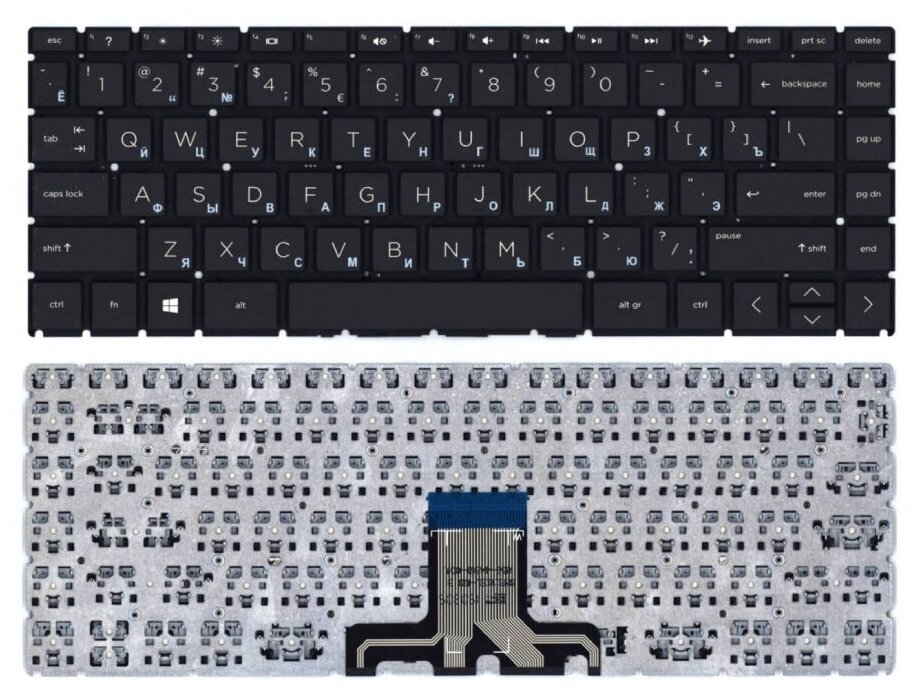 Клавиатура keyboard для ноутбука HP 240 G7 245 G7 246 G7 черная 1330₽