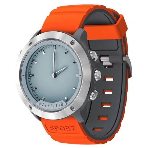 Смарт-часы GEOZON G-SM03SVR Hybrid Silver Black/orange strap