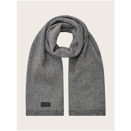 фото Шарф tom tailor для мужчин черный, размер onesize