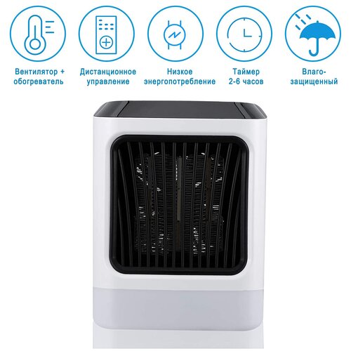 Тепловентилятор-вентилятор-ночник Fan-Heater с подсветкой Тепловая пушка Мгновенный нагрев Обогреватель Таймер Пульт ду Регулировка температуры 299000₽