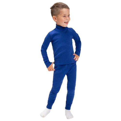 Комплект для мальчика термо (водолазка,кальсоны) А.843/841, цвет т.синий, рост 104 см (30)