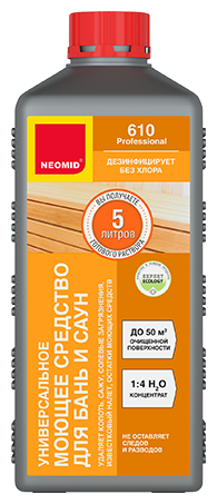 NEOMID 610 (1л) - средство моющее для бань и саун