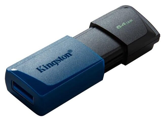 Флеш-память Kingston DataTraveler Exodia M64Гб USB3.2 син 2P(2шт в упак)