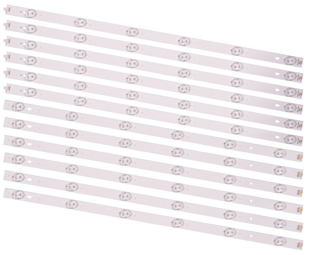 Подсветка MX55D12L-ZC21FG-01 303MX550040 для телевизора DEXP F55D8000K, F55D8100K, F55B7000T, F55B7200C / 55" 3V / 12 led (комплект 12 шт) 1120mm(L+R)