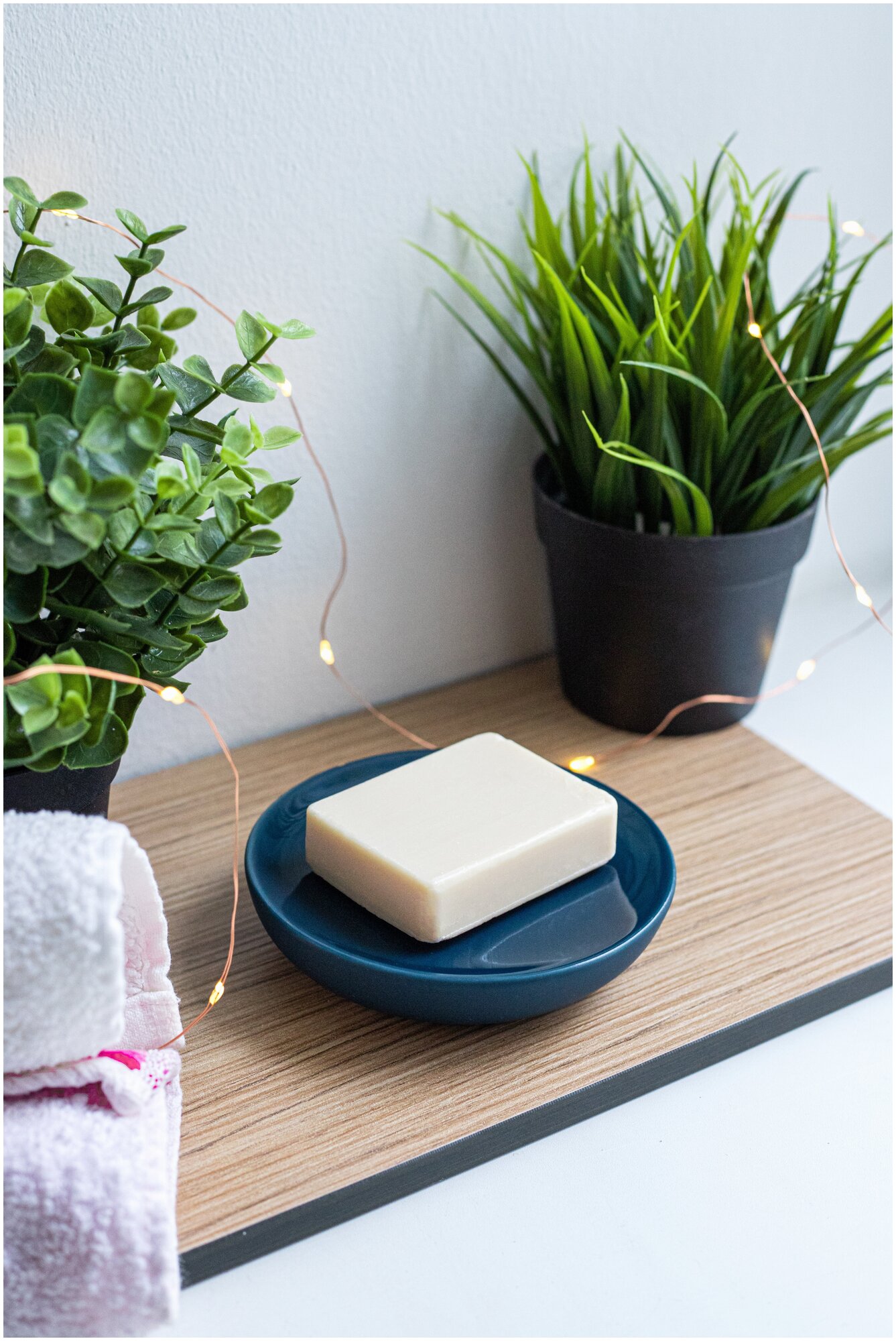 фото Мыльница для ванной комнаты керамическая DEEP OCEAN PROFFI HOME PH10919, синяя