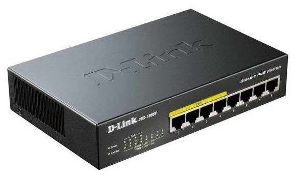 Коммутатор D-Link DGS-1008PD2A