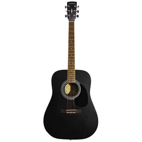 W81-WBAG-BKS Акустическая гитара, черная, с чехлом Parkwood акустическая гитара parkwood с чехлом pf51 wbag bks