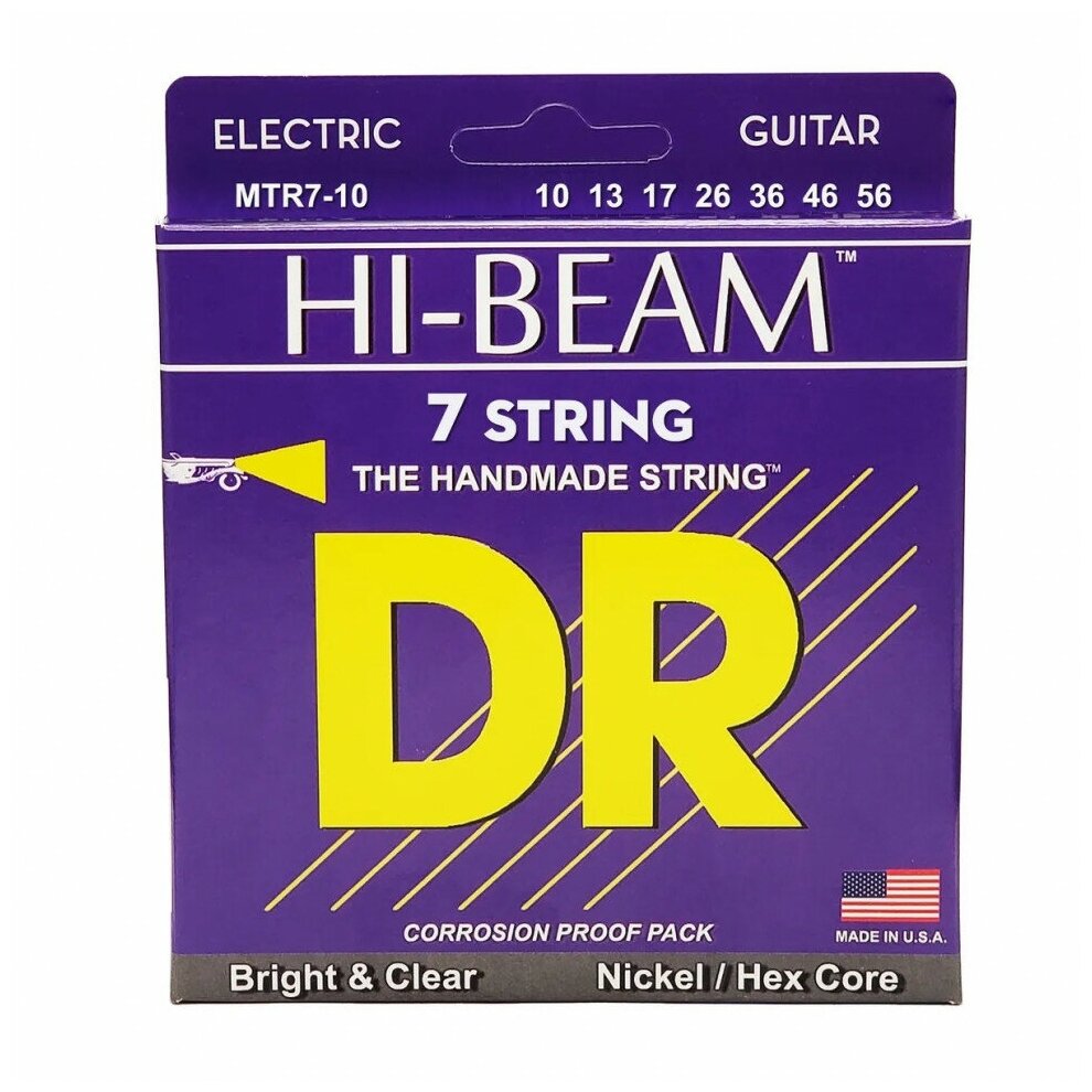 DR MTR7-10 HI-BEAM струны для 7-струнной электрогитары 10 56