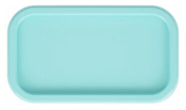 Контейнер пищевой пластик, 1 л, 21х17х7 см, голубой, для заморозки, Альтернатива, М8510 - фотография № 2