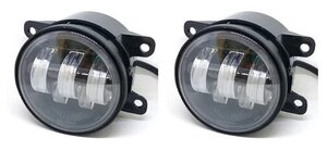 Противотуманная фара светодиодная (LED) Lada Vesta/X-Ray/ Ford Focus 2/ Duster/Logan/Megane/ Granta. Комплект-2шт.