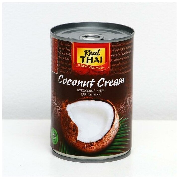 Кокосовое молоко 400 мл, ж/б "REAL THAI" - фотография № 8