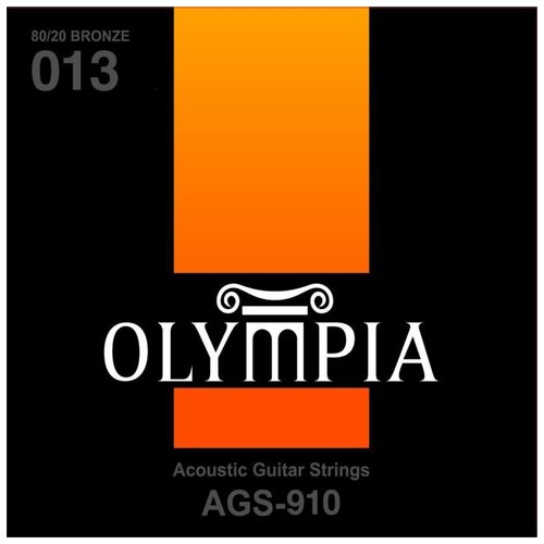 Струны для акустических гитар Olympia AGS910 Medium 13-56 olympia ags569 80 20 bronze super light 9 44 струны для акустической гитары
