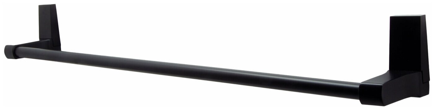 Держатель полотенец одинарный чёрный WasserKRAFT Abens K-3230