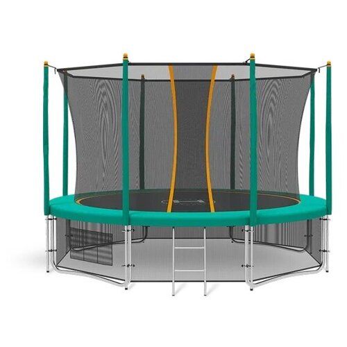 фото Батут hasttings classic green с защитной сеткой зеленый, 366 см