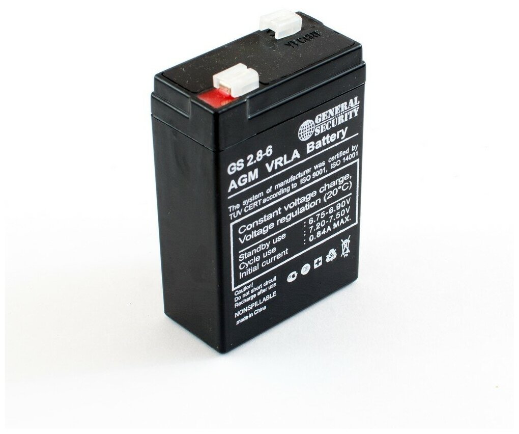 Аккумулятор General Security GS 2.8-6 (6V / 2.8Ah) для электромобиля ИБП аварийного освещения кассового терминала весов GPS контрольной панели