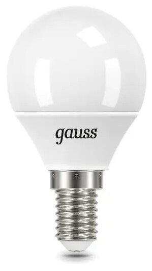 Упаковка ламп 10 штук Gauss Шар 9.5W 950lm 6500K E14 LED 1/10/100