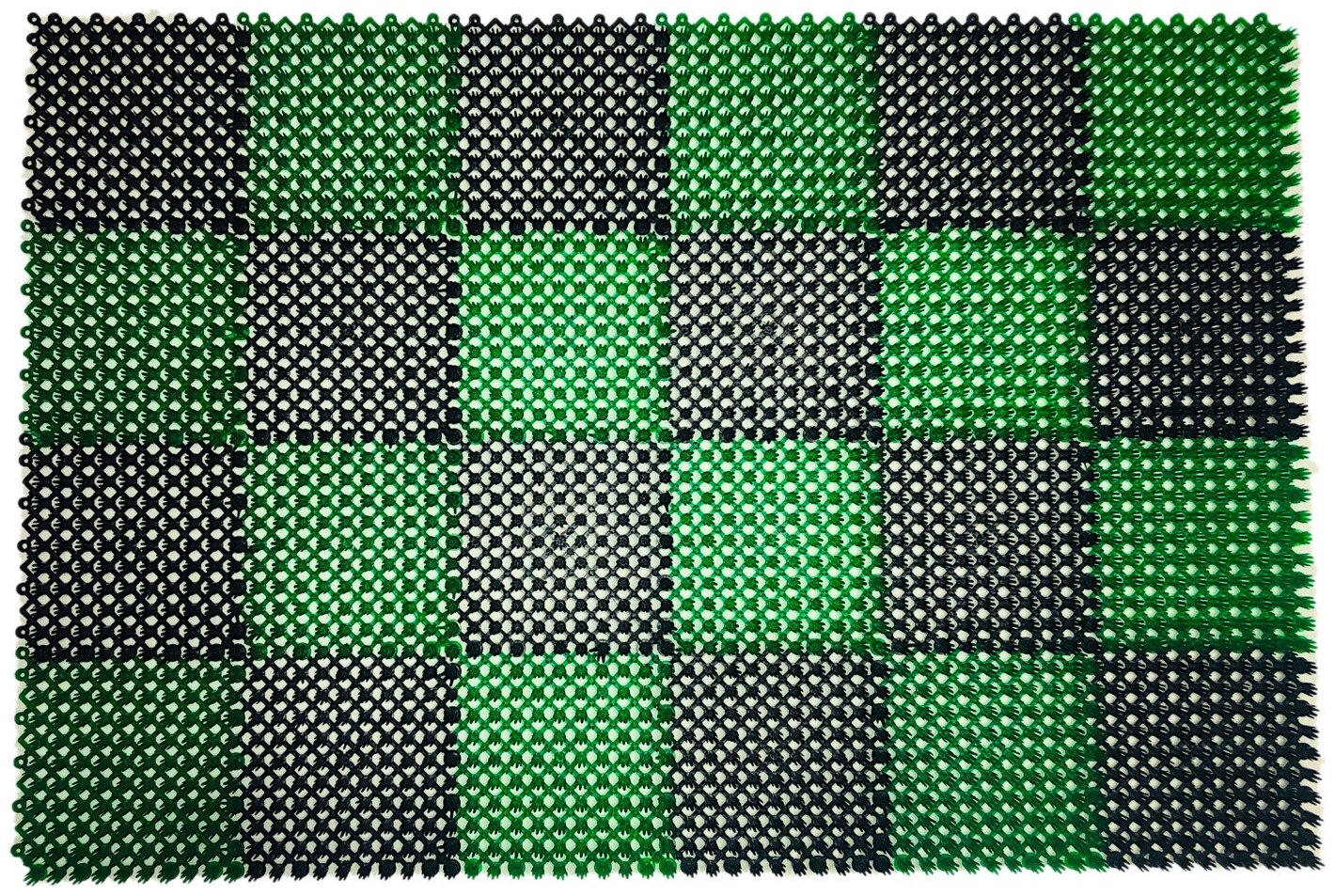 Коврик Травка-М 56х84 см чёрно-зелёный - фотография № 3